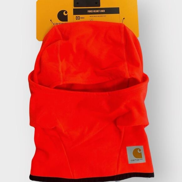 Carhartt Mens Force Helmet Liner Mask One Size Orange Balaclava New (c) - Picture 2 of 7